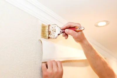 Pose de papier peint à Balbronn — revêtements muraux et toiles de verre